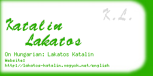 katalin lakatos business card